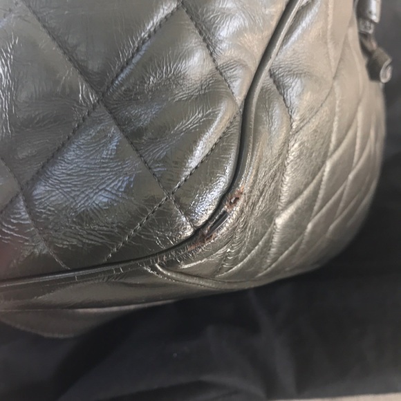 Add’l pics of Taupe jumbo CHANEL backpack - Picture 6 of 8